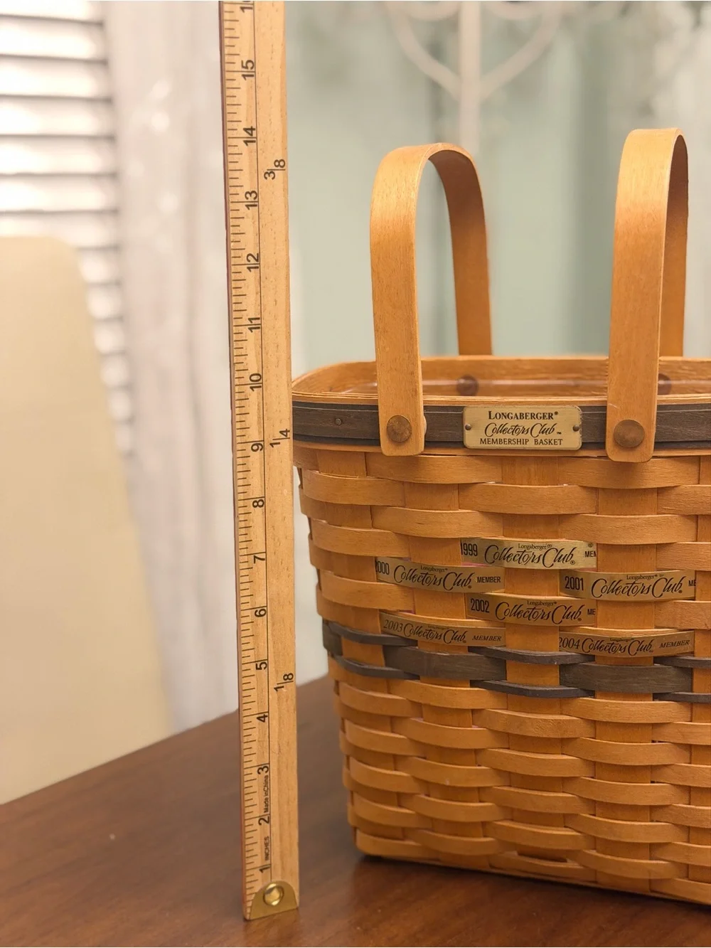 Longaberger Collectors Club Membership Charter Member Basket w Liner